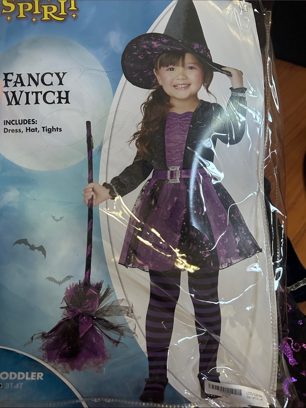 Spirit Fancy Witch Costume - Purple, Black
